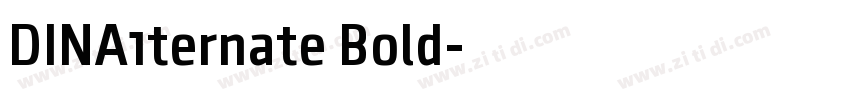 DINA1ternate Bold字体转换